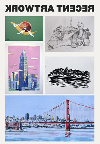 克里斯汀的绘画灵感来自旧金山湾区